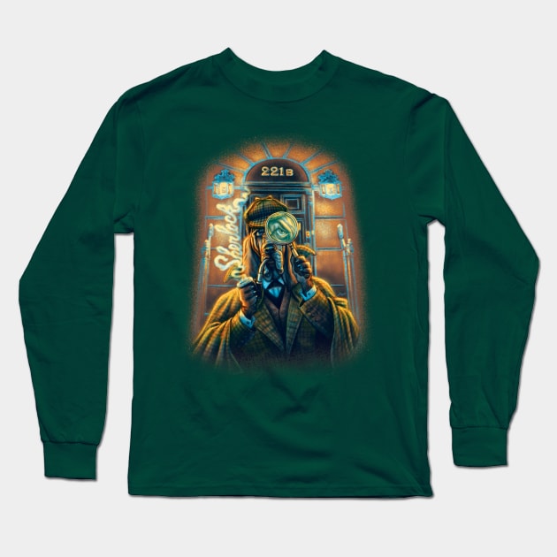 British Bloodhound Detective Long Sleeve T-Shirt by Mudge